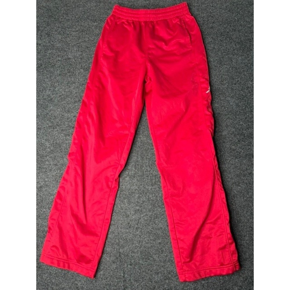 Jordan Boys Red Mesh Track Pants Athletic Basketball Joggers Jumpman Logo